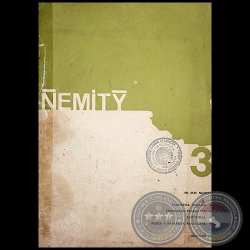 ÑEMITY N° 3 - Revista Bilingüe de Cultura - Setiembre 1978 